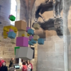 Würfel-Wolke, virtuelle Skulptur, AR File eingebettet, 2023