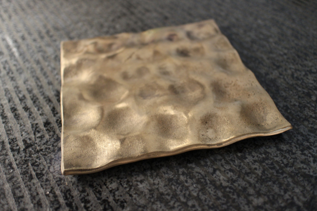 15022025 Bronze, 20 x 20 x 0,7 cm, 2025