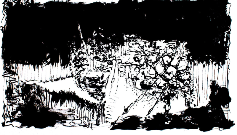 27102020-2-c, Tusche auf Bütten, 19 x 28 cm